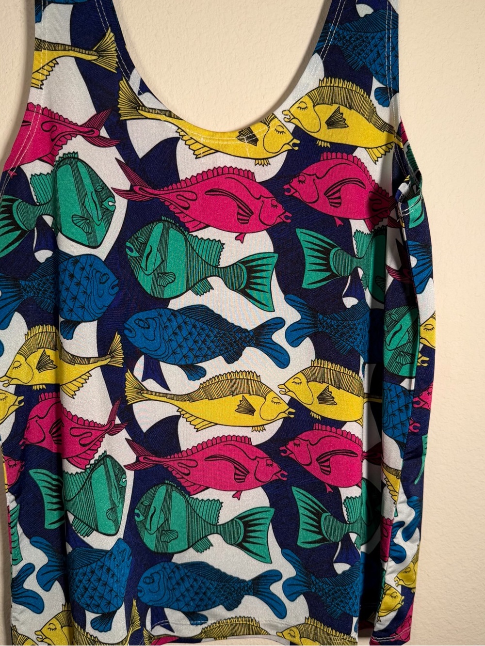 Piko 1988 Multicolor Fish-Pattern Tank Top - Picture 3 of 8